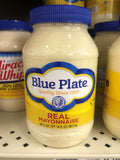 2 Jars of Blue Plate Real Mayonnaise, 30 oz