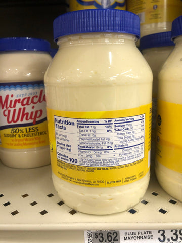 2 Jars of Blue Plate Real Mayonnaise, 30 oz