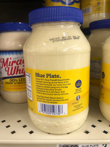 2 Jars of Blue Plate Real Mayonnaise, 30 oz