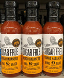 3 BOTTLES G Hughes Sugar Free Mango Habanero Wing Sauce 12 oz Beef Chicken