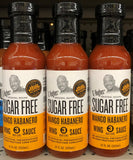3 BOTTLES G Hughes Sugar Free Mango Habanero Wing Sauce 12 oz Beef Chicken