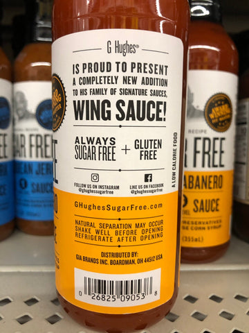 3 Bottles of G Hughes Sugar Free Mango Habanero Wing Sauce, 12 oz