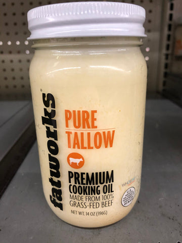 3 JARS Fatworks Pure Grass-Fed Beef Tallow 14 Oz Baking Premium Cooking Oil