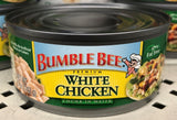 10 CANS BUMBLE BEE Chunk White Chicken in Water 5 oz Food Salad Snack