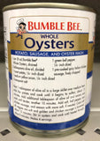 6 CANS Bumble Bee Steamed Shucked Whole Oysters 8 oz Stew Chowder