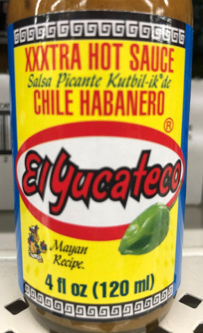 4 Bottles of El Yucateco Salsa Xxxtra Hot Chile Habanero Sauce, 4 oz