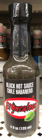 4 Bottles El Yucateco Black Label Reserve Chile Habanero Hot Sauce Salsa