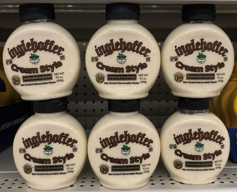 6 Bottles Inglehoffer Cream Style Horseradish 9.5 oz Squeezable Roast Sauce