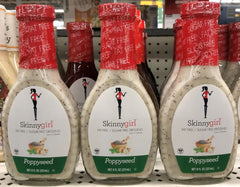 3 Bottles Skinnygirl Fat Sugar Free Poppyseed Salad Dressing 8 fl Bottle