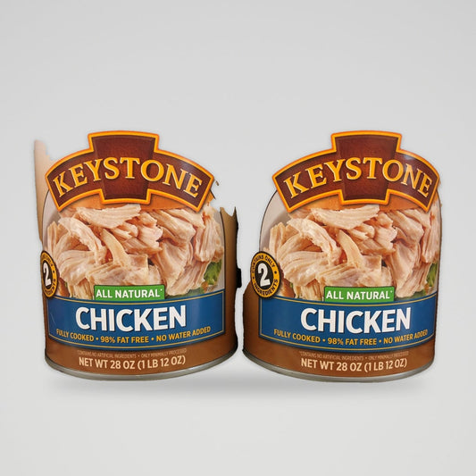 2 Cans of Keystone All Natural Chicken, 28 oz