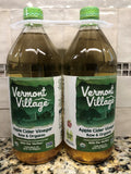 2 Bottles Vermont Village Raw Organic Apple Cider Vinegar 2 pk./32 oz.