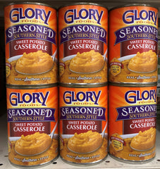 6 CANS Glory Foods Seasoned Southern Style Sweet Potato Casserole 15 oz Can