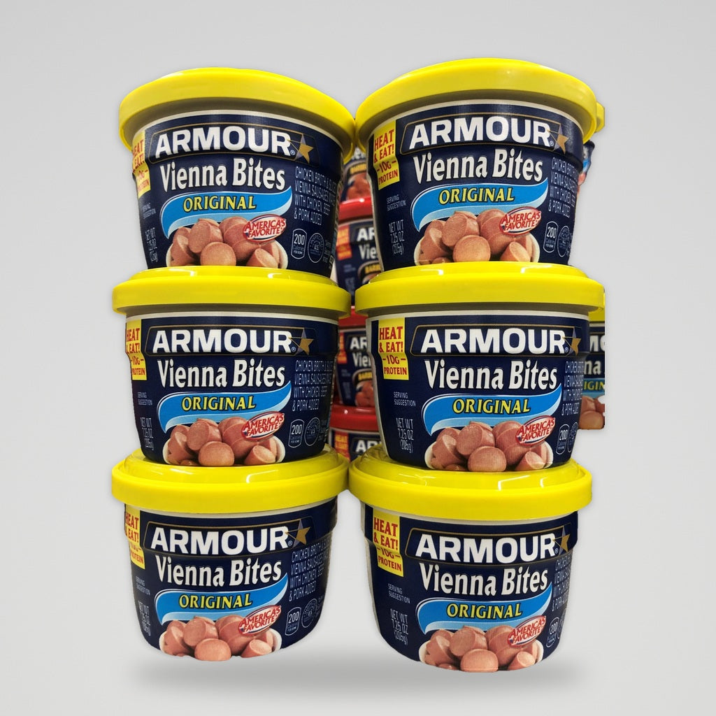 6 Cans of Armour Star Original Vienna Bites Sausage Meat, 7.25 oz