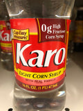 3 Bottles of Karo Light Corn Syrup with Real Vanilla, 16 fl oz