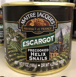 4 CANS World Finer Foods Maitre Jacques Helix Snails 12 ea Escargots French