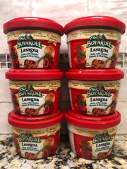 6 BOWLS Chef Boyardee Microwavable Lasagna Pasta in Tomato and Meat Sauce 7.5 Oz