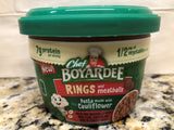 6 BOWLS Chef Boyardee Microwavable Cauliflower Ring Meatballs Tomato Sauce 7.25 Oz (Copy)