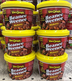 6 BOWLS VanCamp's Beanee Weenee Hickory Flavor Heat And Eat 7.25 oz