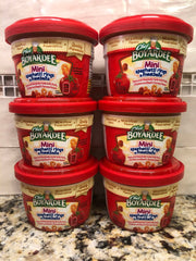 6 BOWLS Chef Boyardee Microwavable Mini-Bites Spaghetti Rings & Meatballs 7.5 Oz