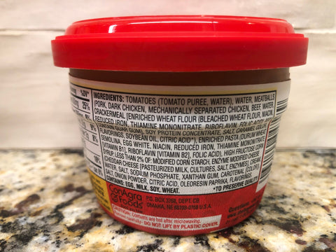 6 Bowls of Chef Boyardee Microwavable Mini-Bites Spaghetti Rings & Meatballs, 7.5 oz
