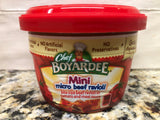 6 BOWLS Chef Boyardee Mini Micro Beef Ravioli Microwave Pasta 7.5 Oz