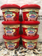 6 BOWLS Chef Boyardee Mini-Bites ABC's & 123's Pasta with Meatballs Pasta 7.5 Oz