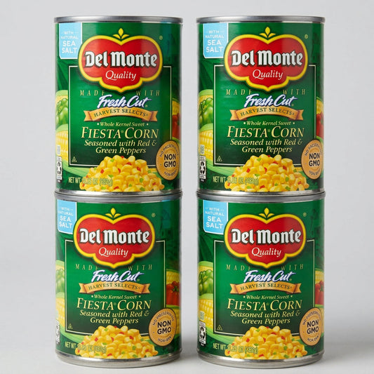 4 Cans of Del Monte Whole Kernel Sweet Fiesta Corn, 15.25 oz