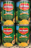 4 CANS Del Monte Whole Kernel Sweet Fiesta Corn 15.25 oz Can Vegetable