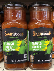 2 Bottles Sharwoods Major Grey Mango Mild and Fruity Chutney 12.5 oz Jelly