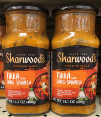 2 Bottles Sharwoods Tikka Masala with Saag Spinach Cooking Sauce 14.1 oz Indian