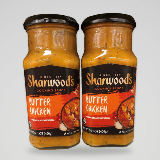 2 Bottles of Sharwoods Indian Cooking Sauce Makhani Butter Chicken, 14.1 oz