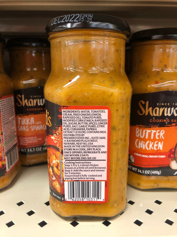 2 Bottles of Sharwoods Indian Cooking Sauce Makhani Butter Chicken, 14.1 oz