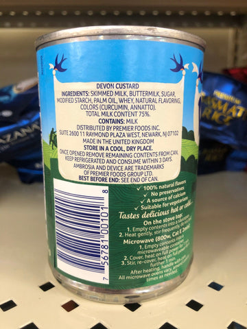 3 Cans Ambrosia Devon Custard 14.1 oz