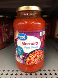 3 JARS Great Value Marinara Spaghetti Pasta Sauce 3 ct 23 oz Jar Tomato