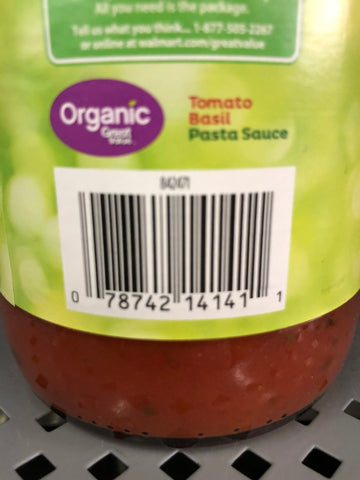3 Jars of Great Value Organic Tomato Basil Spaghetti Pasta Sauce 3 ct, 24 oz