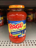 3 JARS Ragu Old World Style Traditional Spaghetti Pasta Sauce 24 oz Jar