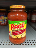 3 JARS Ragu Chunky Creations Six Cheese Spaghetti Pasta Sauce 24 oz Jar