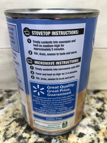 12 Cans of Great Value Sliced Potatoes, 15 oz