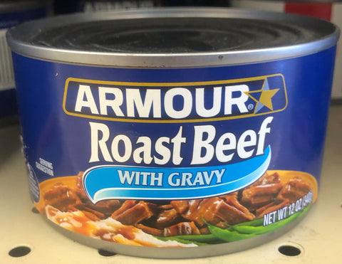 6 CANS Armour Star Fully Cooked Roast Beef With Gravy 12 oz canned meat