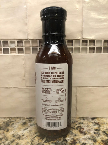 3 Bottles of G Hughes Sugar Free Original Teriyaki Marinade Sauce, 12 oz