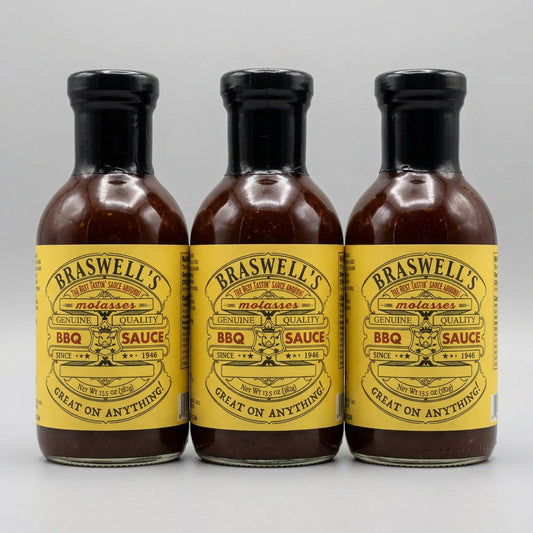 3 Bottles of Barbecue Sweet Molasses BBQ & Dipping Sauce, 13.5 oz