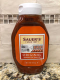 3 BOTTLES CF Sauers Original Barbecue Sauce 18 oz BBQ Chicken Pork