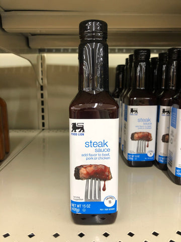 FIVE BOTTLES A1 Style Food Lion Steak Sauce 15 oz Chicken Meatloaf Burger