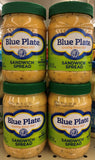 4 JARS Blue Plate Sandwich Spread 16 oz. Jar Relish Mayonnaise Burger
