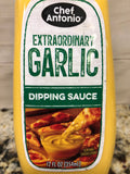 4 BOTTLES Chef Antonio Extraordinary Garlic Dipping and Pizza Sauce 12 oz