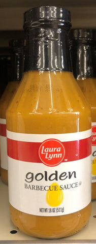 3 BOTTLES Laura Lynn Golden BBQ Sauce 18 oz Sweet & Tangy Barbecue Pork