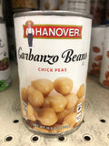 6 CANS Hanover Chick Peas Garbanzo Beans 15.5 oz Can Hummus Dip Salad