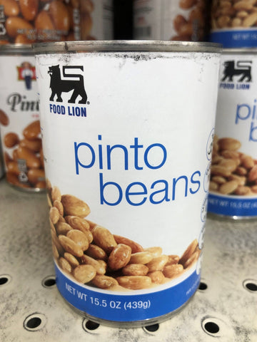 6 Cans of Food Lion Pinto Beans, 15.5 oz
