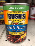 6 Cans of Bush's Best Low Sodium Pinto Beans in Mild Chili Sauce, 15 oz