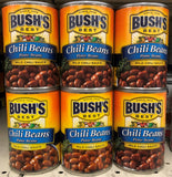 6 CANS Bush's Best Pinto Beans in Mild Chili Sauce 16 oz Can Bushs